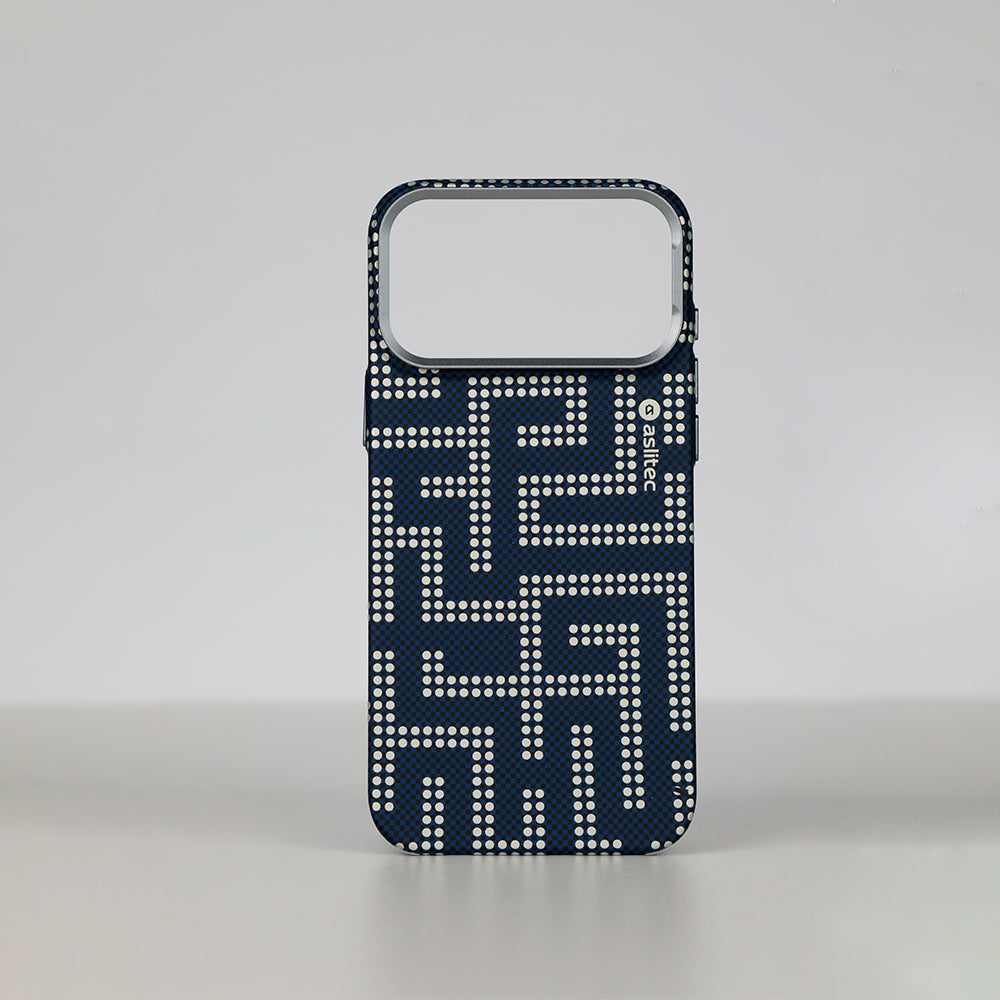 aslitec MAZEMAG MagSafe Case with Metal Accents & Maze Pattern for iPhone 18 Pro