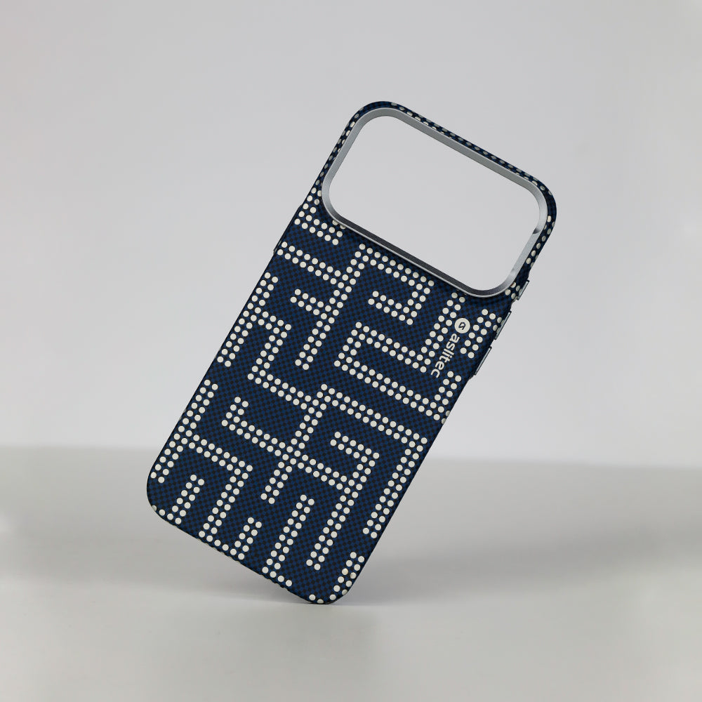 aslitec MAZEMAG MagSafe Case with Metal Accents & Maze Pattern for iPhone 18 Pro Max