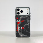 aslitec Geomag Armor Metal Accents Magsafe Case Wit Coordinates Design Case For iPhone 18 Pro Max