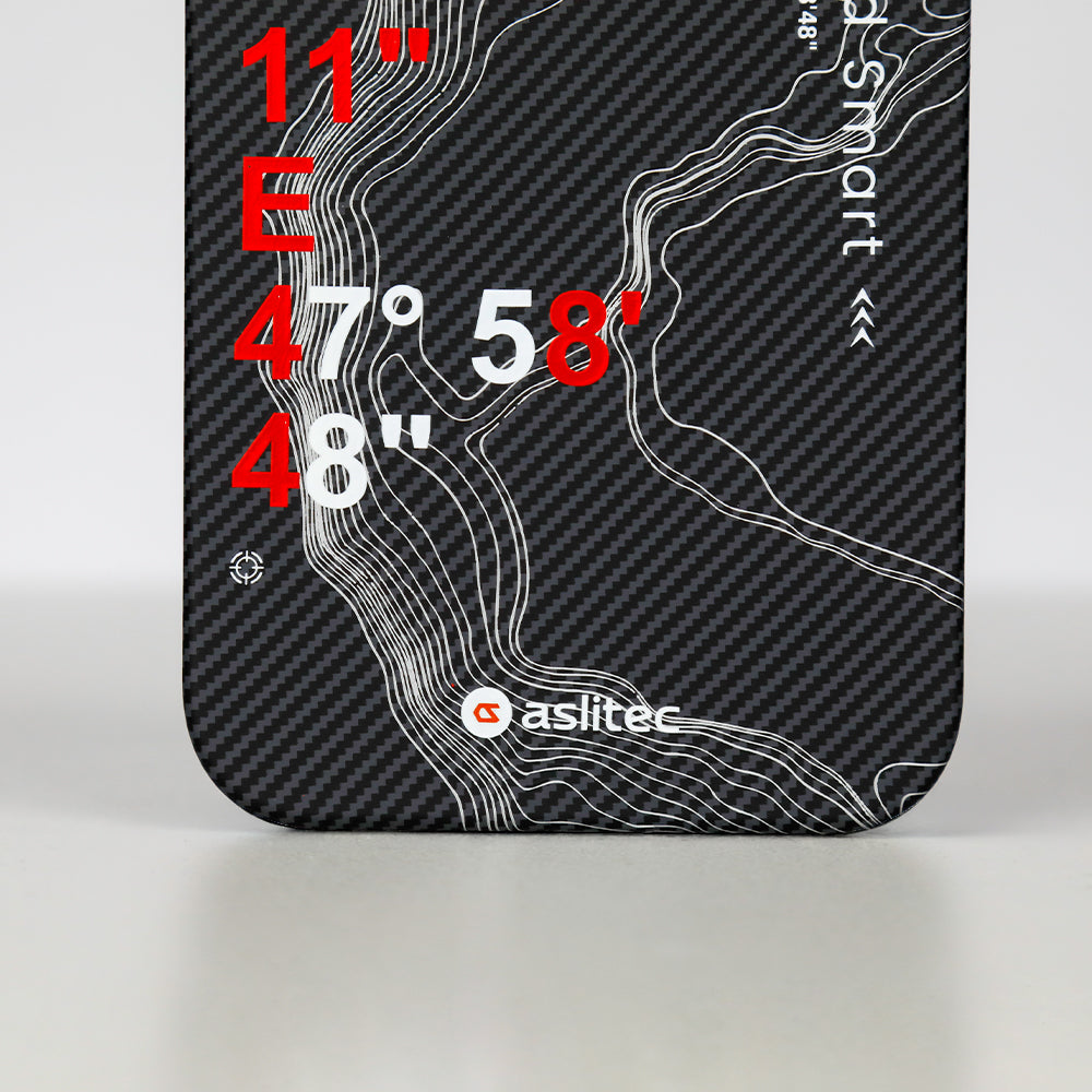 aslitec Geomag Armor Metal Accents Magsafe Case Wit Coordinates Design Case For iPhone 18 Pro