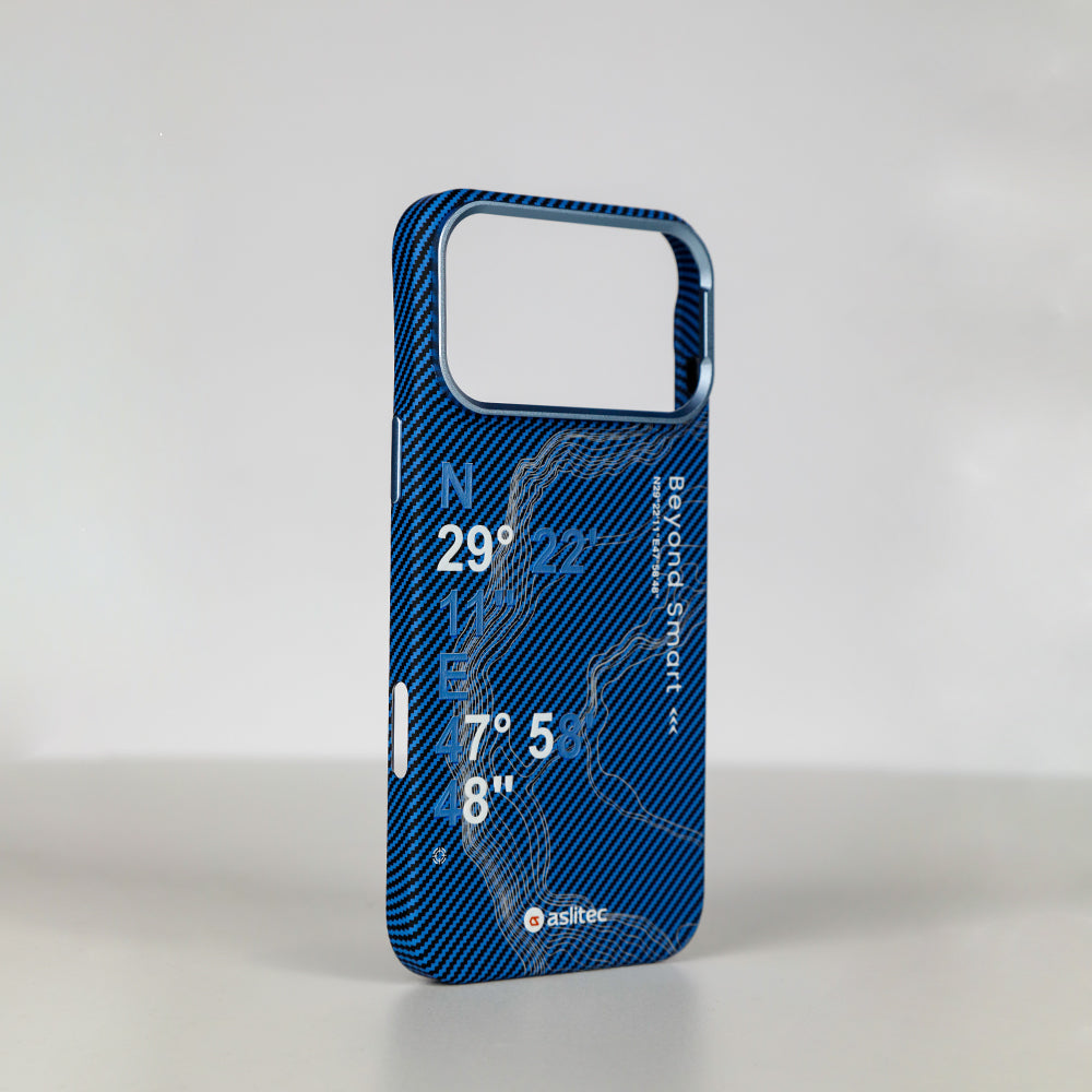 aslitec Geomag Armor Metal Accents Magsafe Case Wit Coordinates Design Case For iPhone 18 Pro