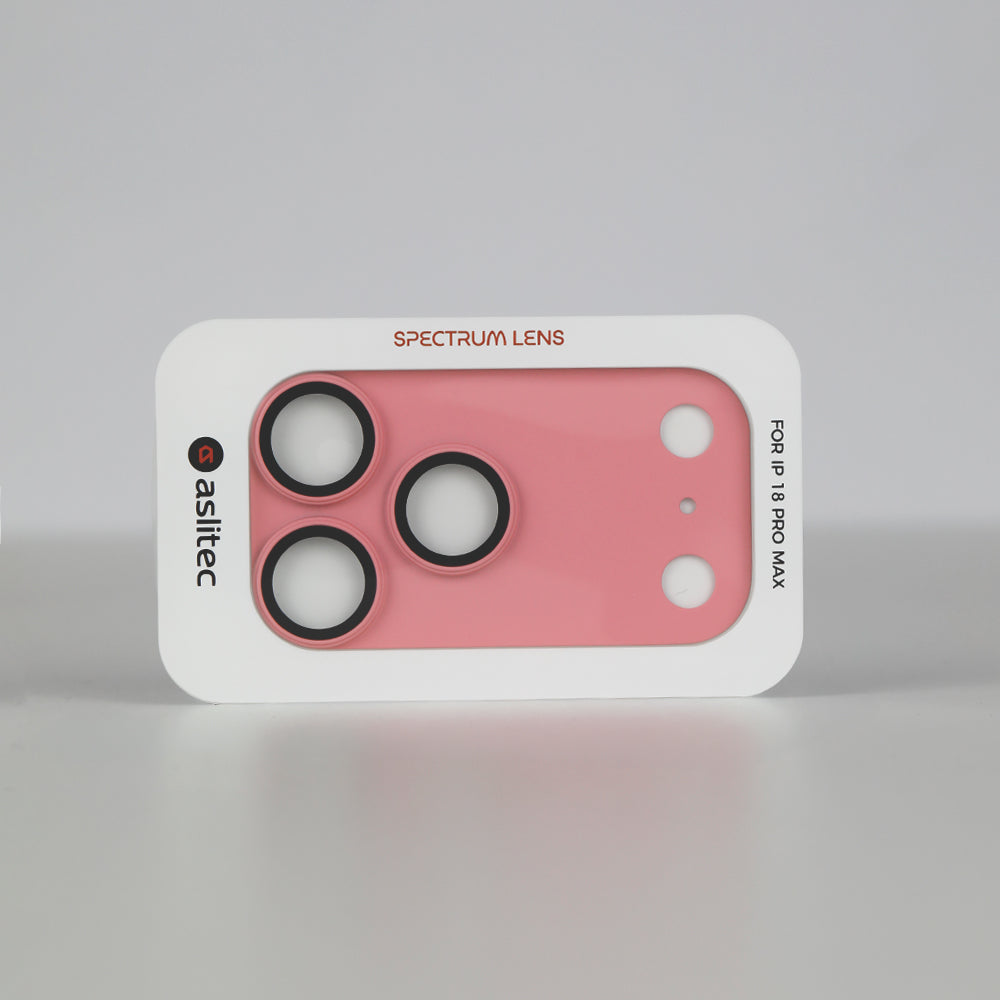 حماية عدسات كاميرا aslitec Spectrum Lens الملونة لهاتف iPhone 18 Pro & 18 Pro Max مع إطار تركيب دقيق