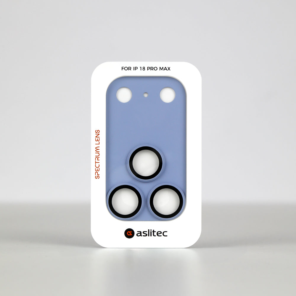 حماية عدسات كاميرا aslitec Spectrum Lens الملونة لهاتف iPhone 18 Pro & 18 Pro Max مع إطار تركيب دقيق