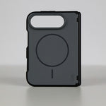 LZEL SILICORE Premium Silicone MagSafe Case with Metal Camera Frame for iPhone Duo | Dark Gray