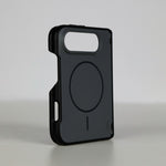 LZEL SILICORE Premium Silicone MagSafe Case with Metal Camera Frame for iPhone Duo | Dark Gray