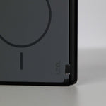 LZEL SILICORE Premium Silicone MagSafe Case with Metal Camera Frame for iPhone Duo | Dark Gray