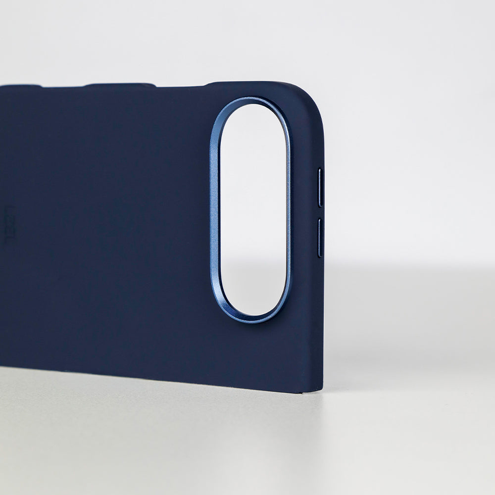 كفر LZEL SILICORE من السيليكون الفاخر بدعم MagSafe وإطار معدني للكاميرا لـ iPhone Duo