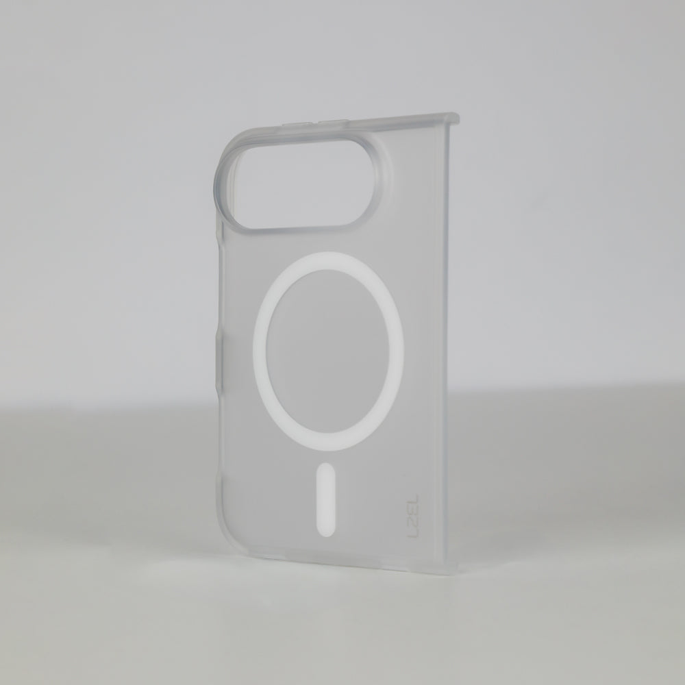 كڤر حماية LZEL MATTE CRYSTAL متوافق مع MagSafe لهاتف iPhone Duo | شفاف 