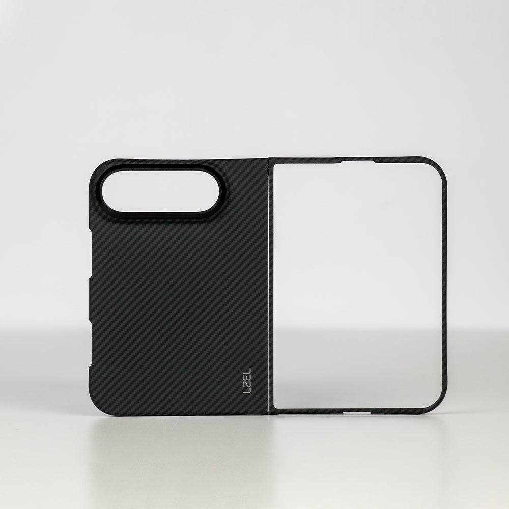 كڤر حماية LZEL Kevlar360 فائق النحافة من ألياف الكيفلار الأصلية مع دعم MagSafe لهاتف iPhone Duo 