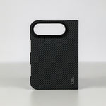 كڤر حماية LZEL Kevlar360 فائق النحافة من ألياف الكيفلار الأصلية مع دعم MagSafe لهاتف iPhone Duo 