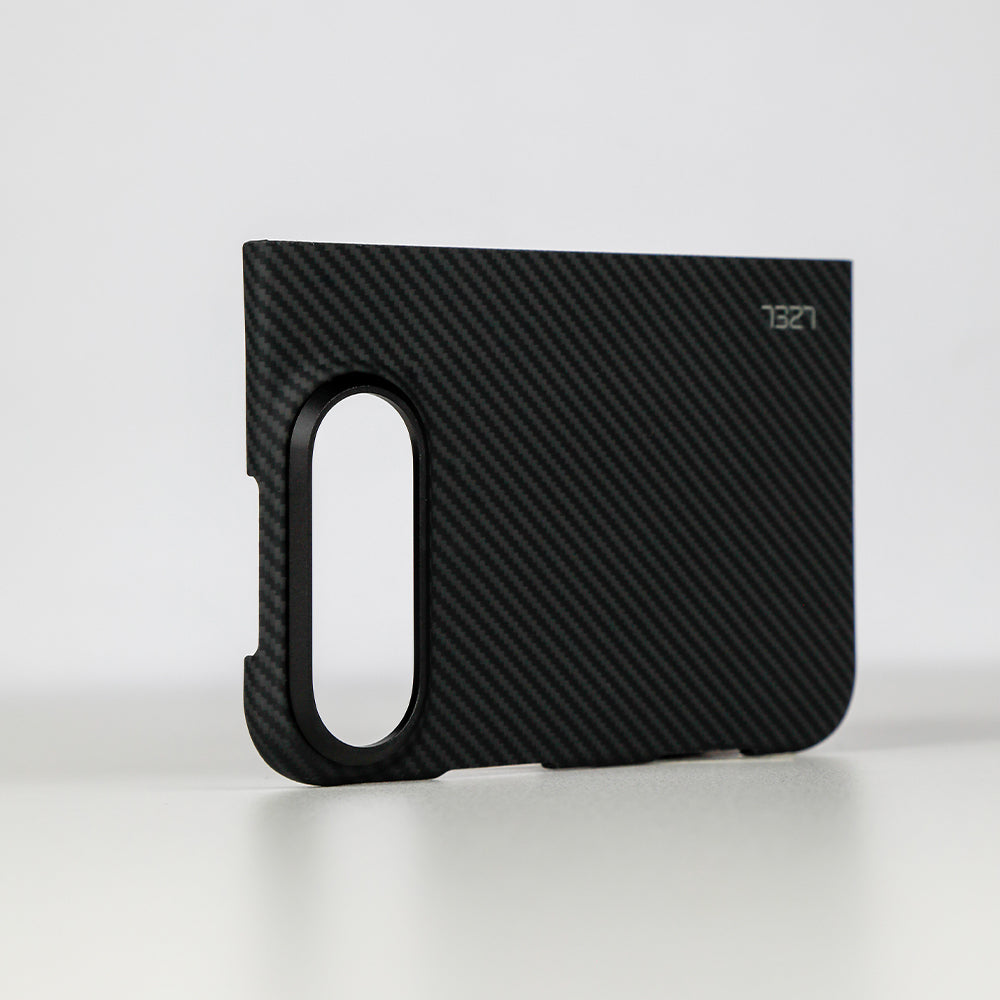 كڤر حماية LZEL Kevlar360 فائق النحافة من ألياف الكيفلار الأصلية مع دعم MagSafe لهاتف iPhone Duo 