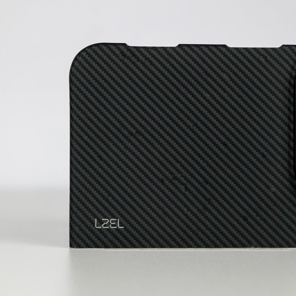 كڤر حماية LZEL Kevlar360 فائق النحافة من ألياف الكيفلار الأصلية مع دعم MagSafe لهاتف iPhone Duo 