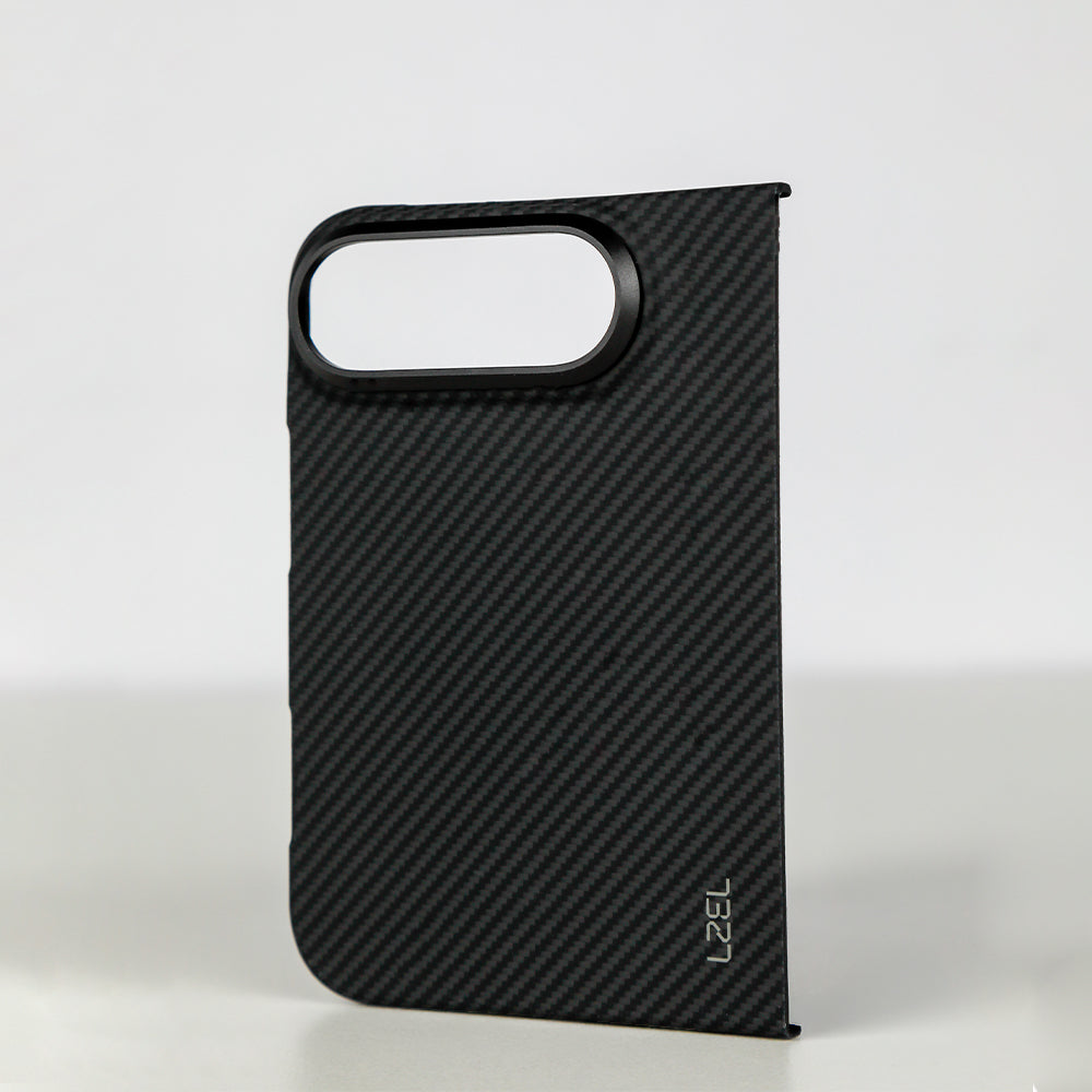 كڤر حماية LZEL Kevlar360 فائق النحافة من ألياف الكيفلار الأصلية مع دعم MagSafe لهاتف iPhone Duo 