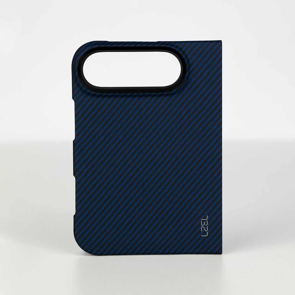 كڤر حماية LZEL Kevlar360 فائق النحافة من ألياف الكيفلار الأصلية مع دعم MagSafe لهاتف iPhone Duo 