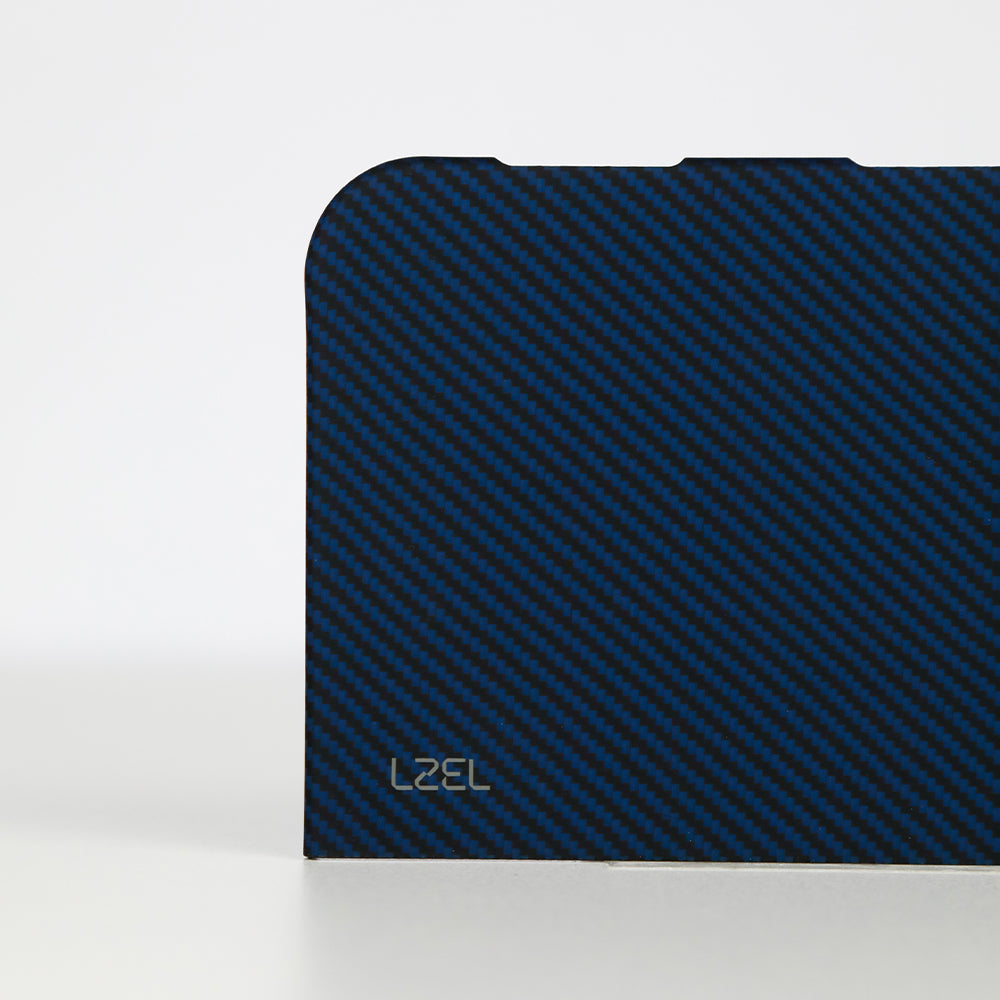 كڤر حماية LZEL Kevlar360 فائق النحافة من ألياف الكيفلار الأصلية مع دعم MagSafe لهاتف iPhone Duo 