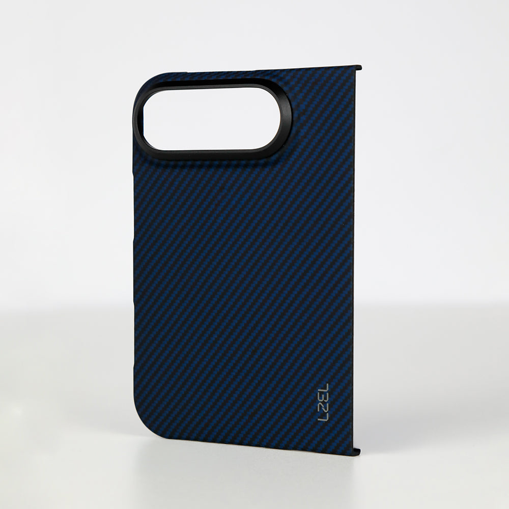 كڤر حماية LZEL Kevlar360 فائق النحافة من ألياف الكيفلار الأصلية مع دعم MagSafe لهاتف iPhone Duo 