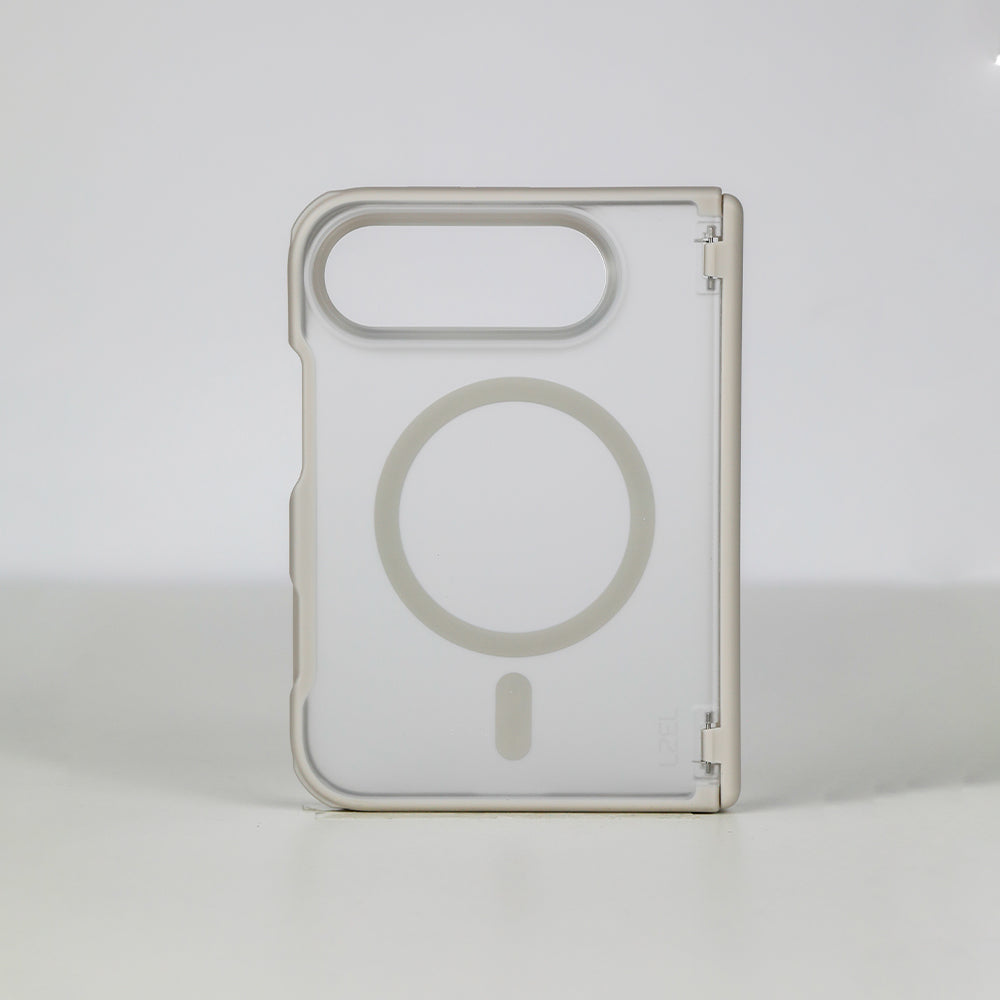 كڤر حماية LZEL MatteForge مطفي شفاف بخامات فاخرة ودعم MagSafe لهاتف iPhone Duo