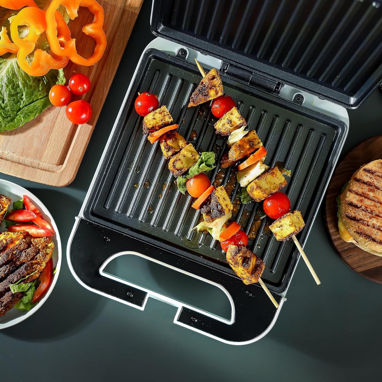 Geepas Grill Maker – Non-Stick Plates, Overheat Protection
