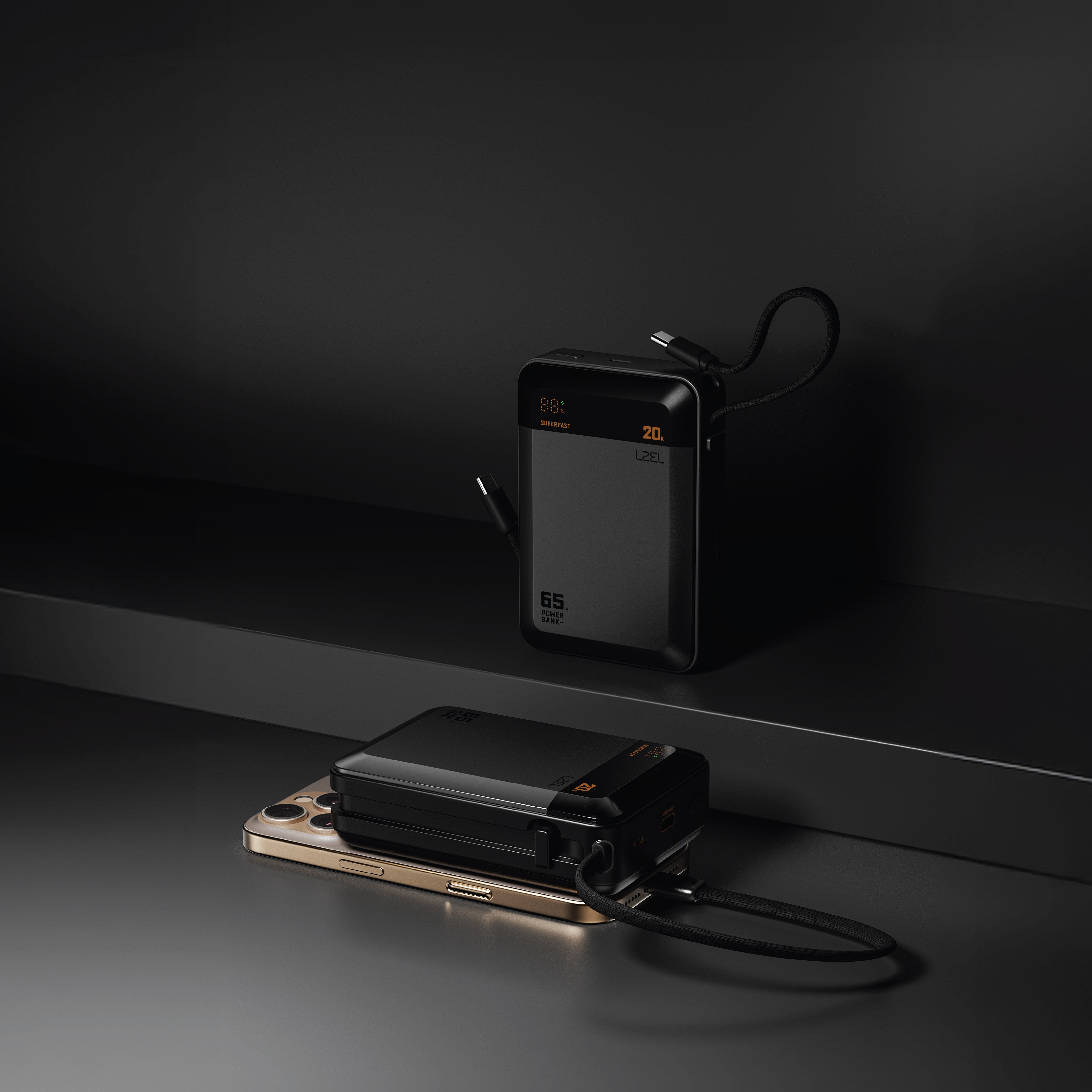 LZEL ZenoFlex Charge+ Mini 20000mAh PD Power Bank | Gray