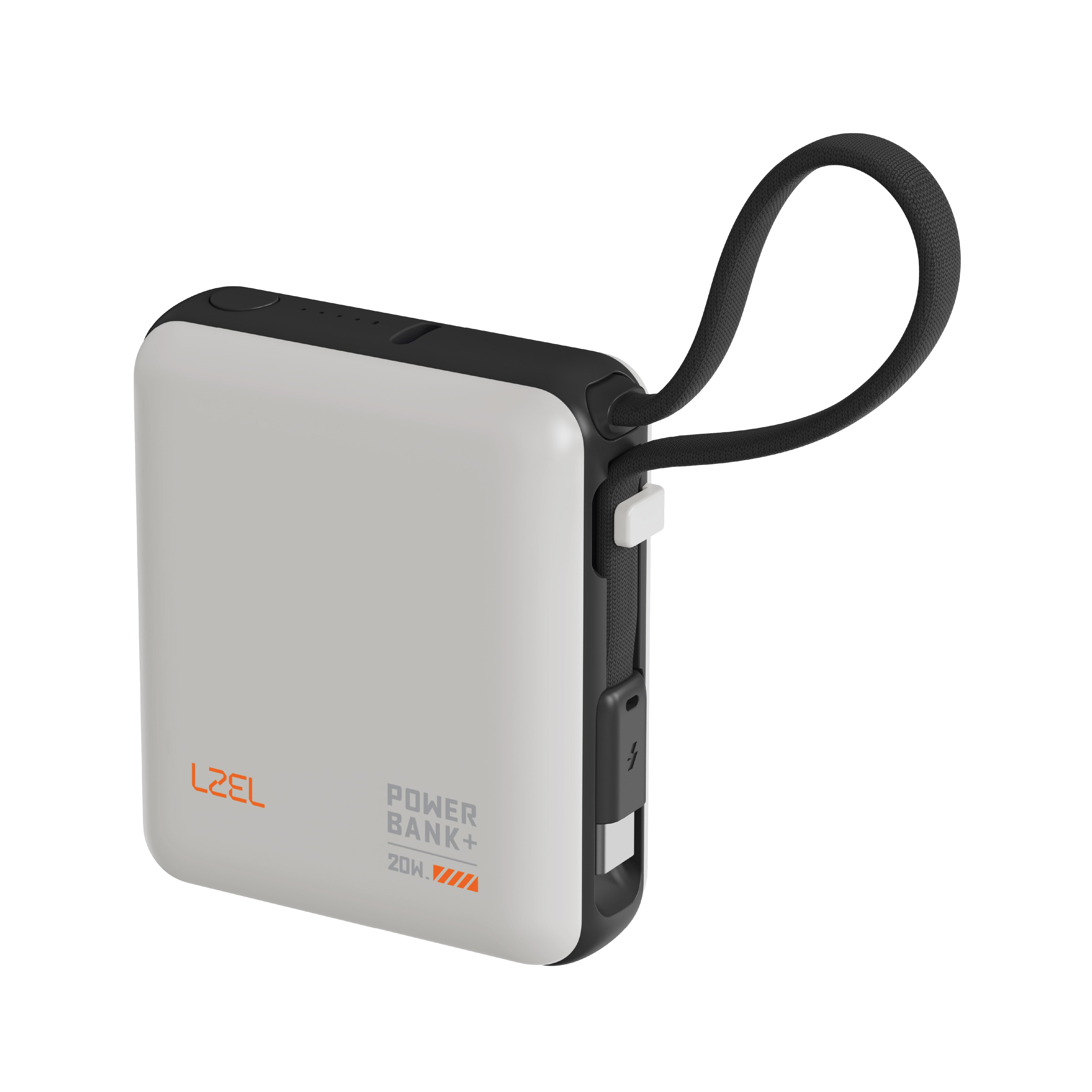 LZEL ZenoFlex Volt Mini 10000mAh PD Power Bank | White