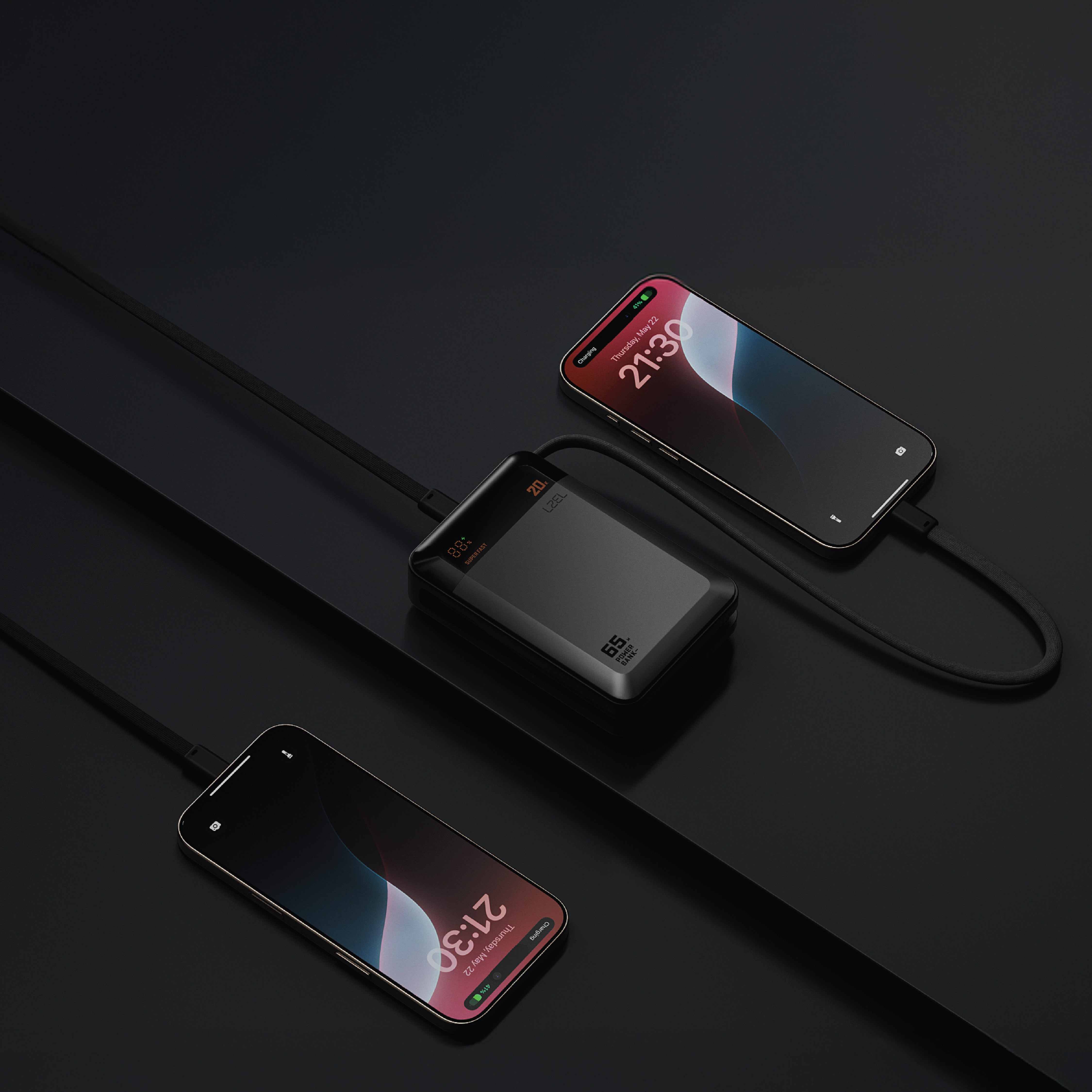 LZEL ZenoFlex Charge+ Mini 20000mAh PD Power Bank | Gray