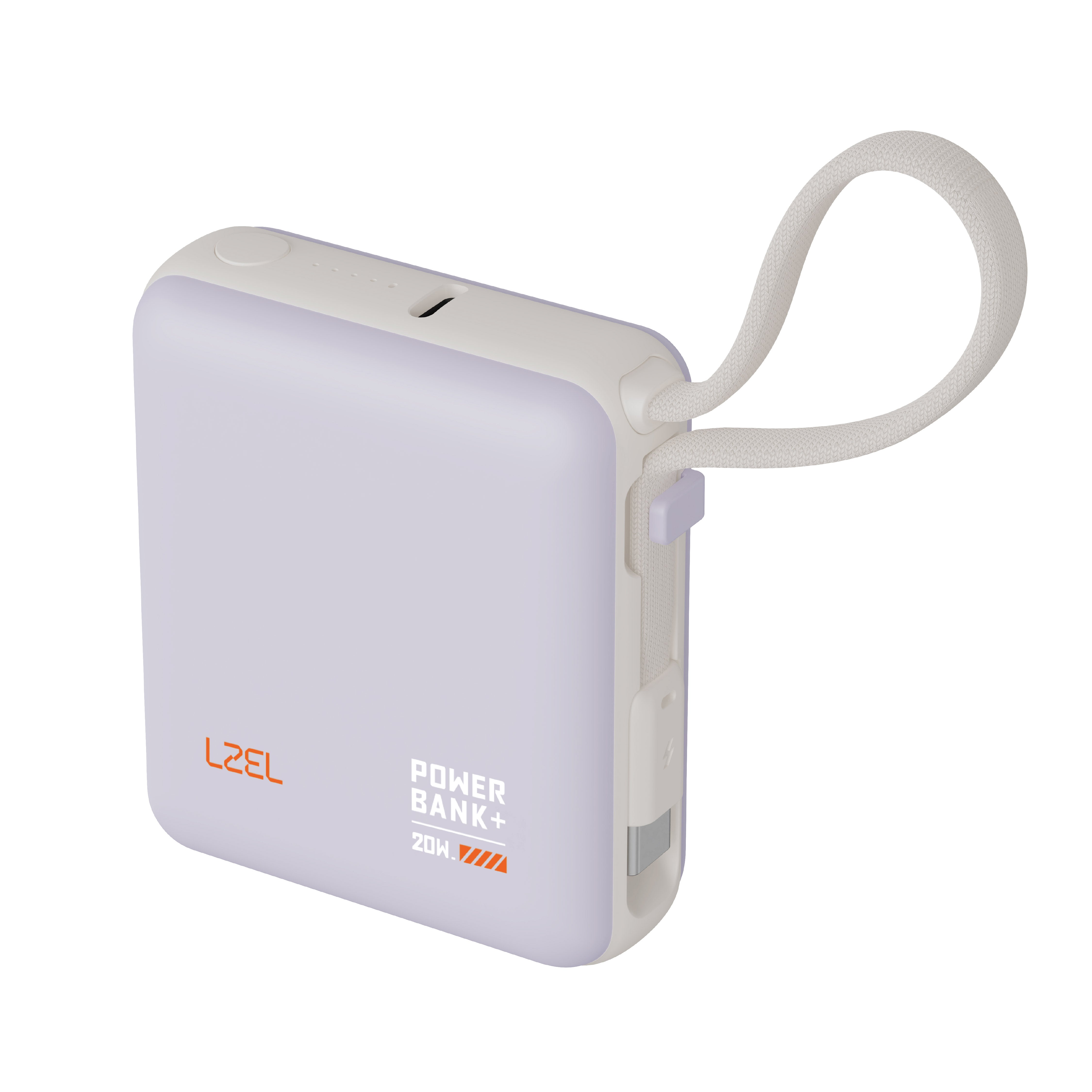 بطارية متنقلة ZenoFlex Volt Mini من ليزل بسعة 10000 مللي أمبير بتقنية الشحن السريع PD | بنفسجي