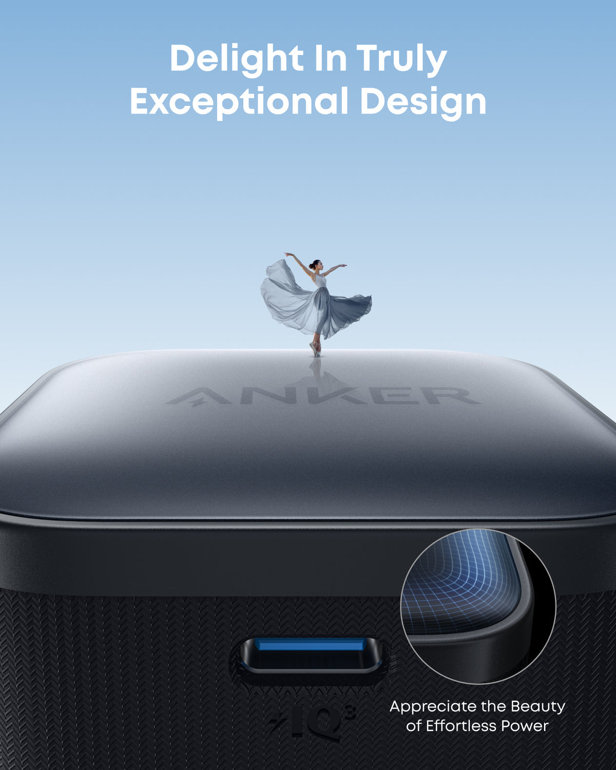 شاحن ANKER Nano بقدرة 45 واط – شحن سريع مع كابل USB-C إلى USB-C | أسود