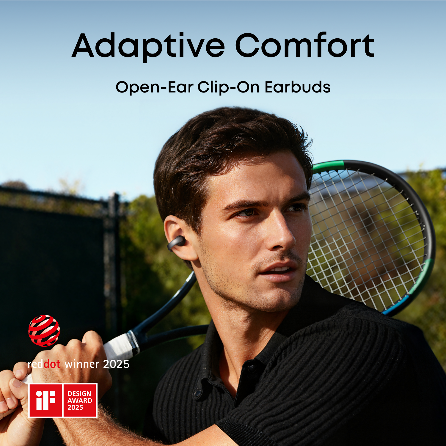سماعات Soundcore AeroClip مفتوحة الأذن بمشبك – راحة متكيفة