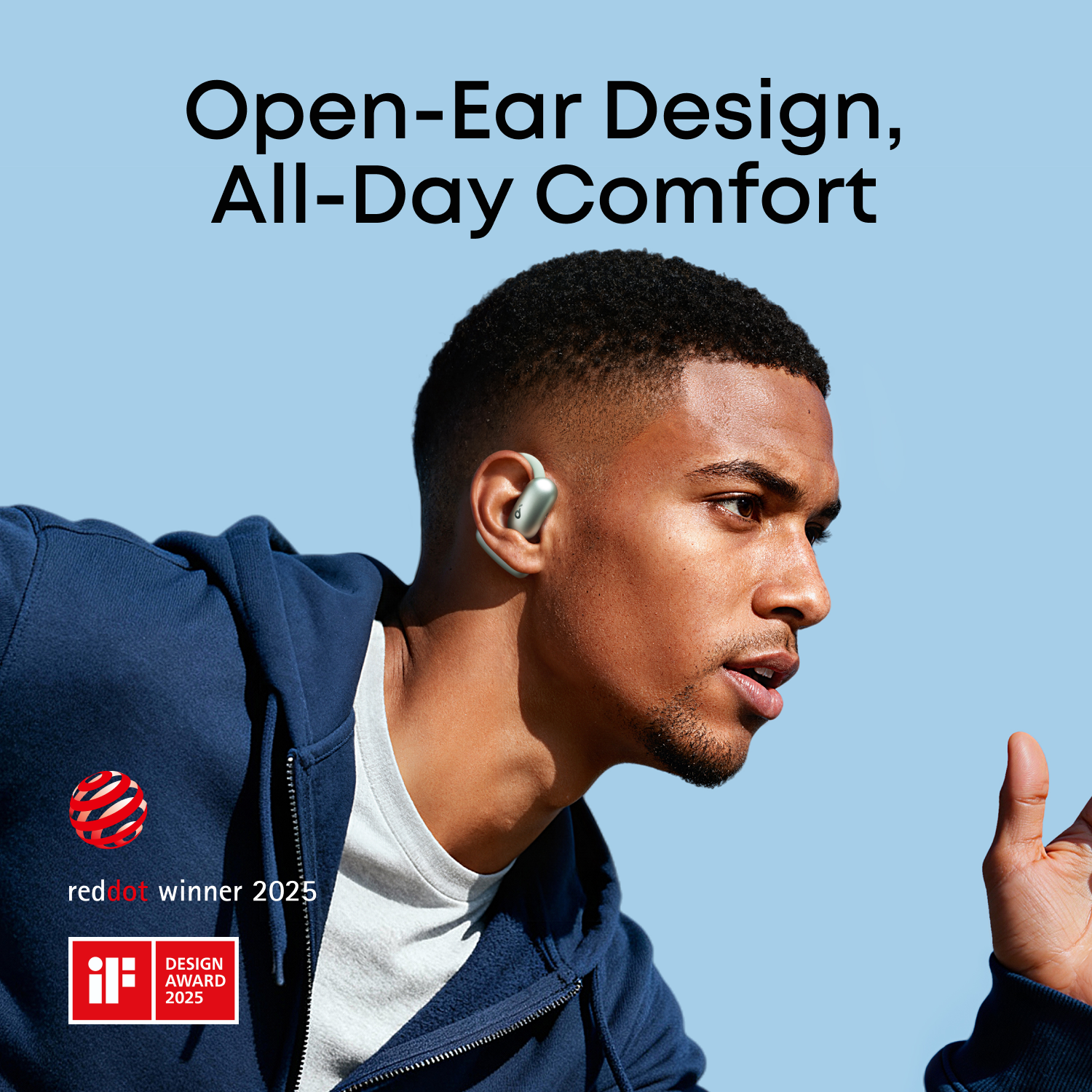 Soundcore AeroFit 2 Open-Ear Earbuds with AI Assistant | Green