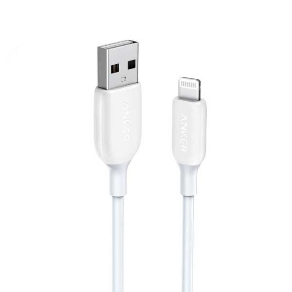 كابل أنكر باورلاين III USB إلى Lightning - أبيض | A8813H21 