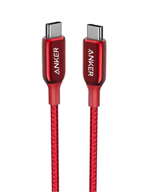 Anker PowerLine + III USB-C to USB-C (0.9m/3ft) -Red | A8862H91