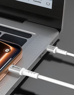 كيبل Aslitec GRAPHENEX  للشحن السريع ونقل البيانات بقدرة 65 واط – USB-A إلى USB-C