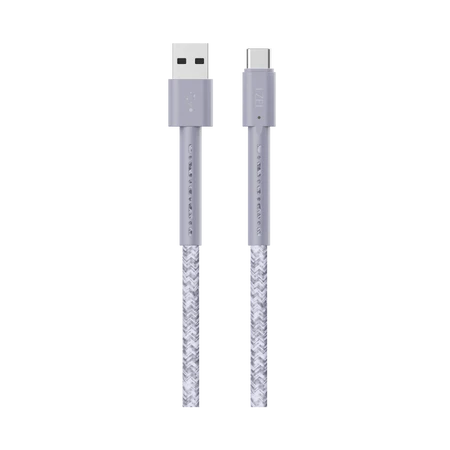كيبل من LZEL USB-A إلى USB-C 2.0، متين، يتحمّل أكثر من 150,000 انحناء، سرعة نقل 480 ميجابت/ثانية، قدرة 5 فولت / 3 أمبير، بطول 2 متر