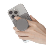 LZEL Aegis Leather Card Wallet Fortis Magsafe Magnetic | Grey