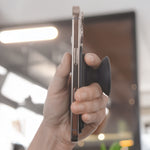 LZEL Aegis Leather Card Wallet Fortis Magsafe Magnetic | Grey