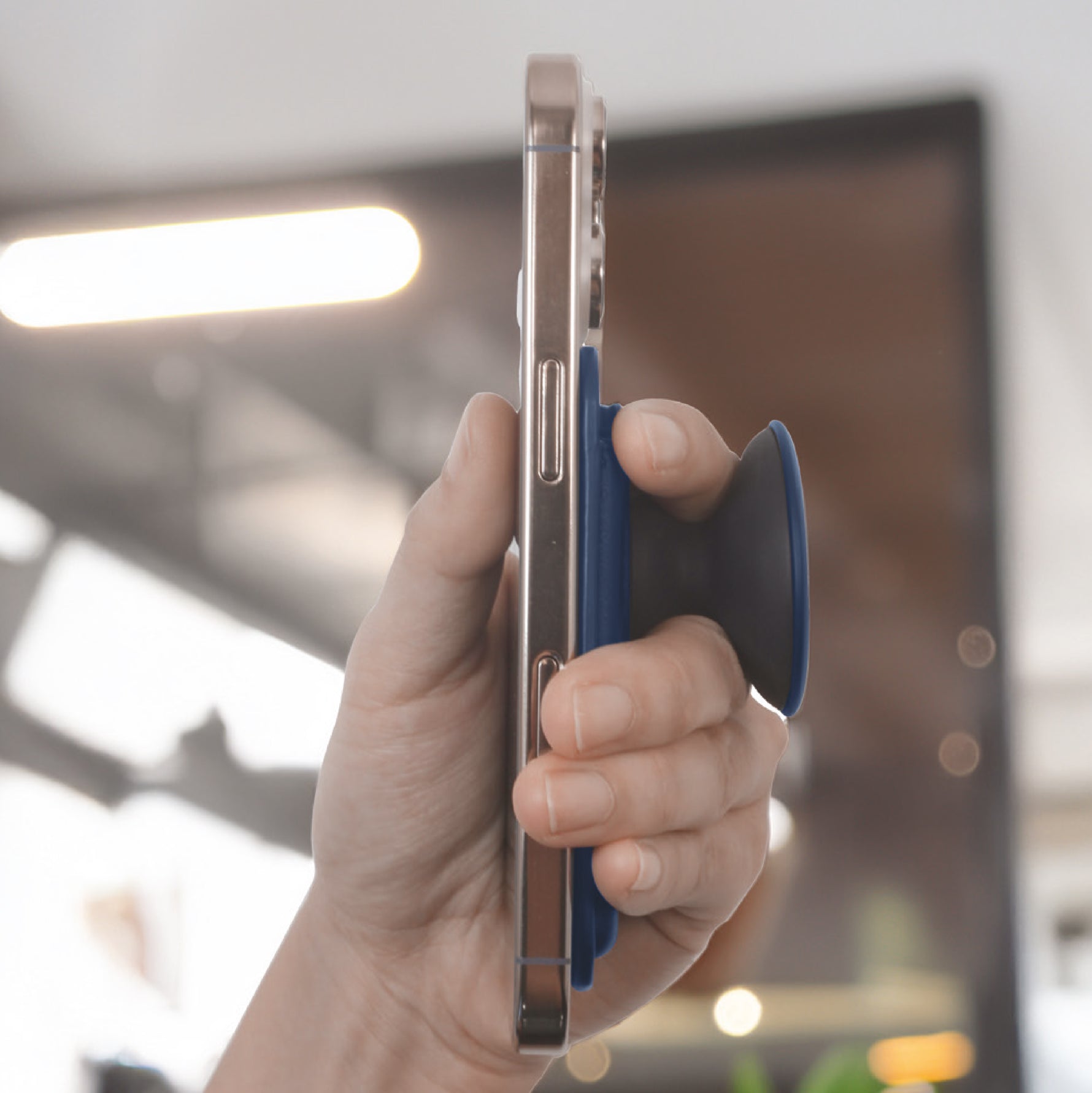 LZEL Aegis Leather Card Wallet Fortis Magsafe Magnetic | Blue