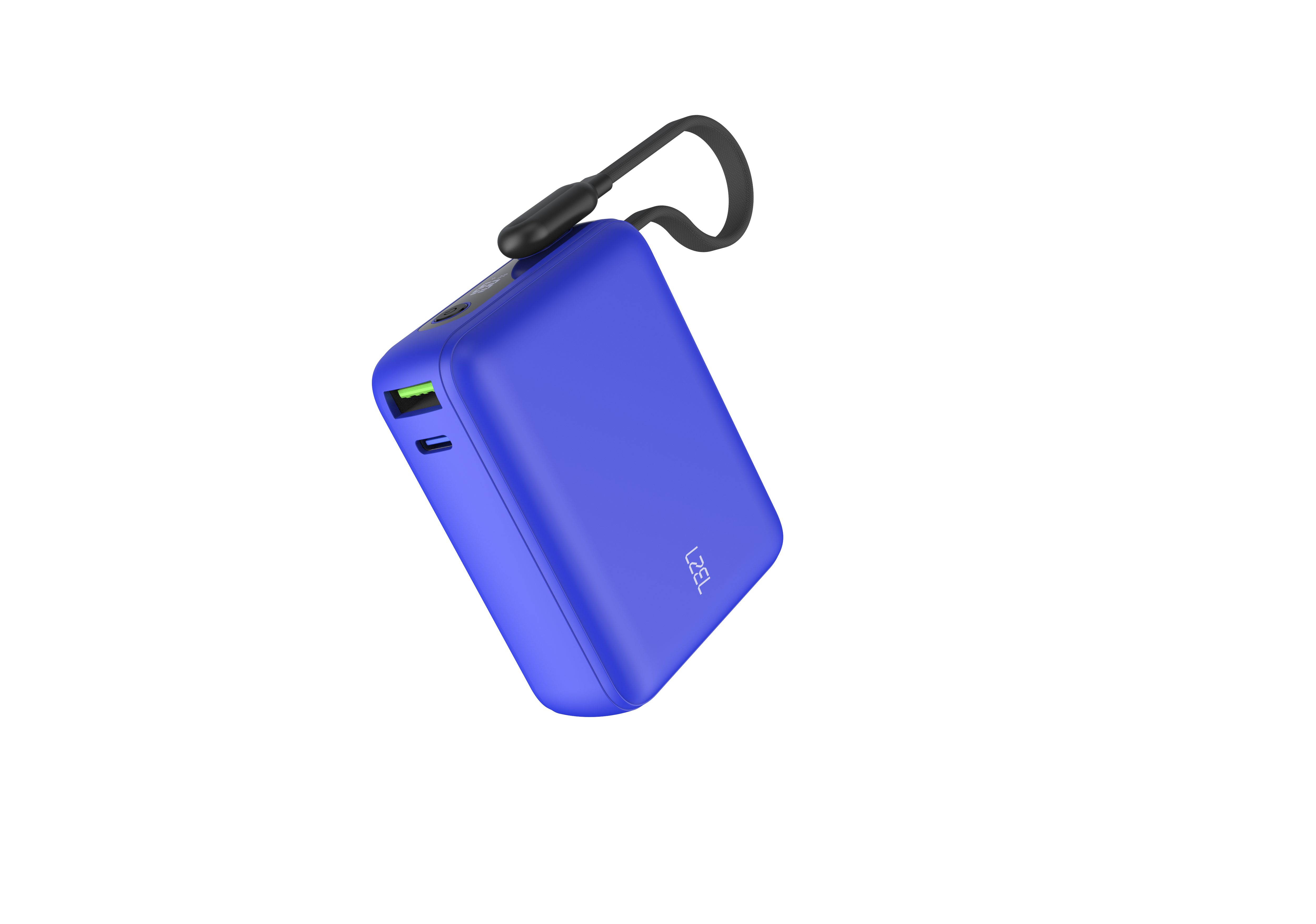 LZEL PrimeBrio 20K Mini PD Power Bank – 20000mAh, 40W, Built-in Type-C Cable | Blue