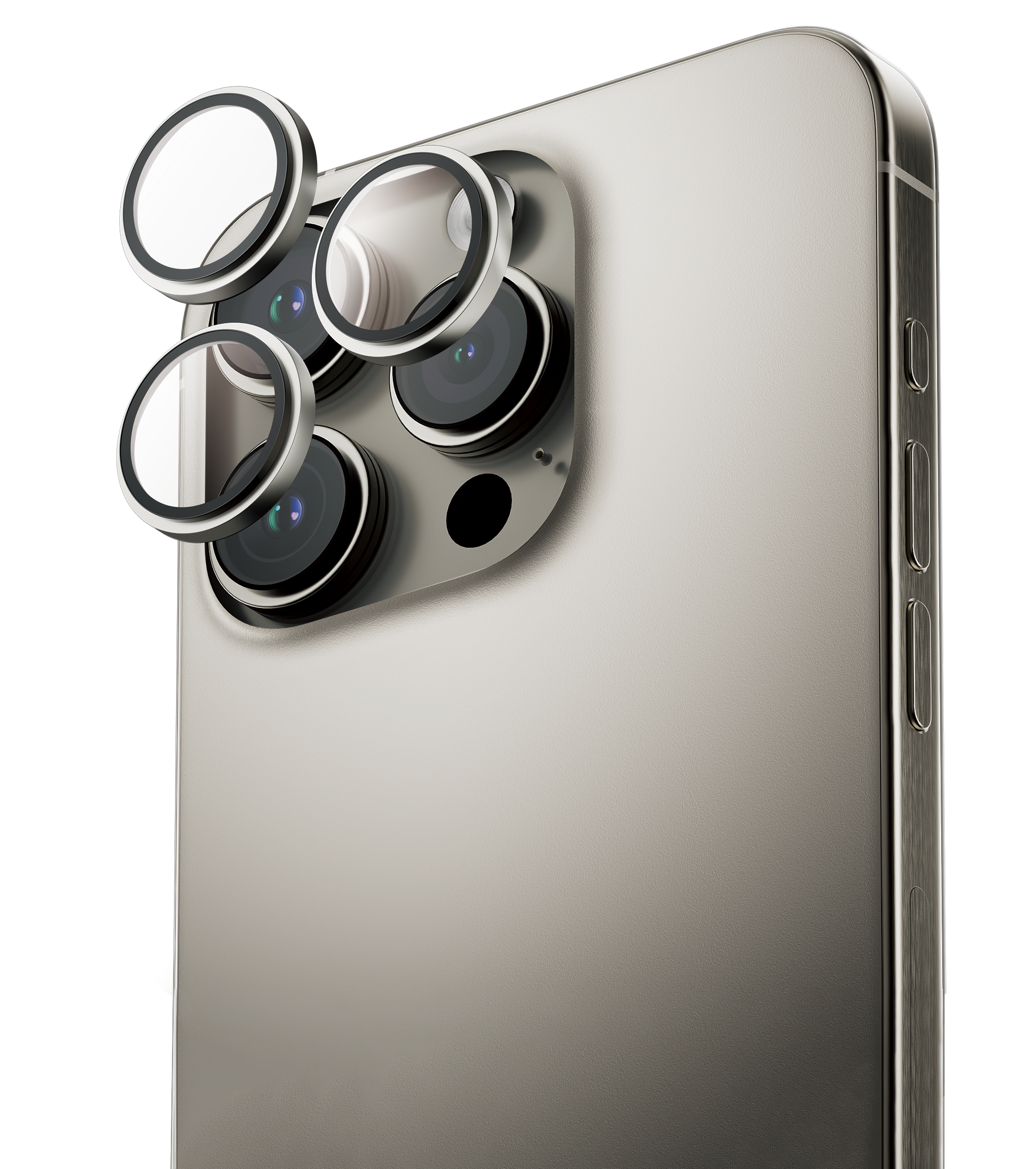 ANANK IPHONE 16 PRO / 16 PRO MAX AR LENS GUARD | Natural Titanium