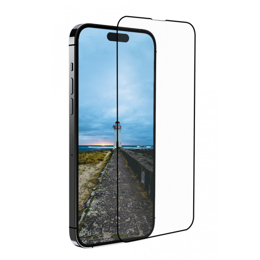 كڤر حماية شاشة 2.5D لهاتف iPhone 16 PRO MAX مع حواف سيليكون من ANANK