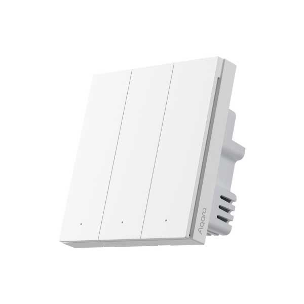 Aqara Smart Wall Switch H1 Triple Rocker (غير محايد) - (QBKG29LM)