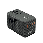 Asli Global GaN Pro Travel 120W Travel Adapter | Black