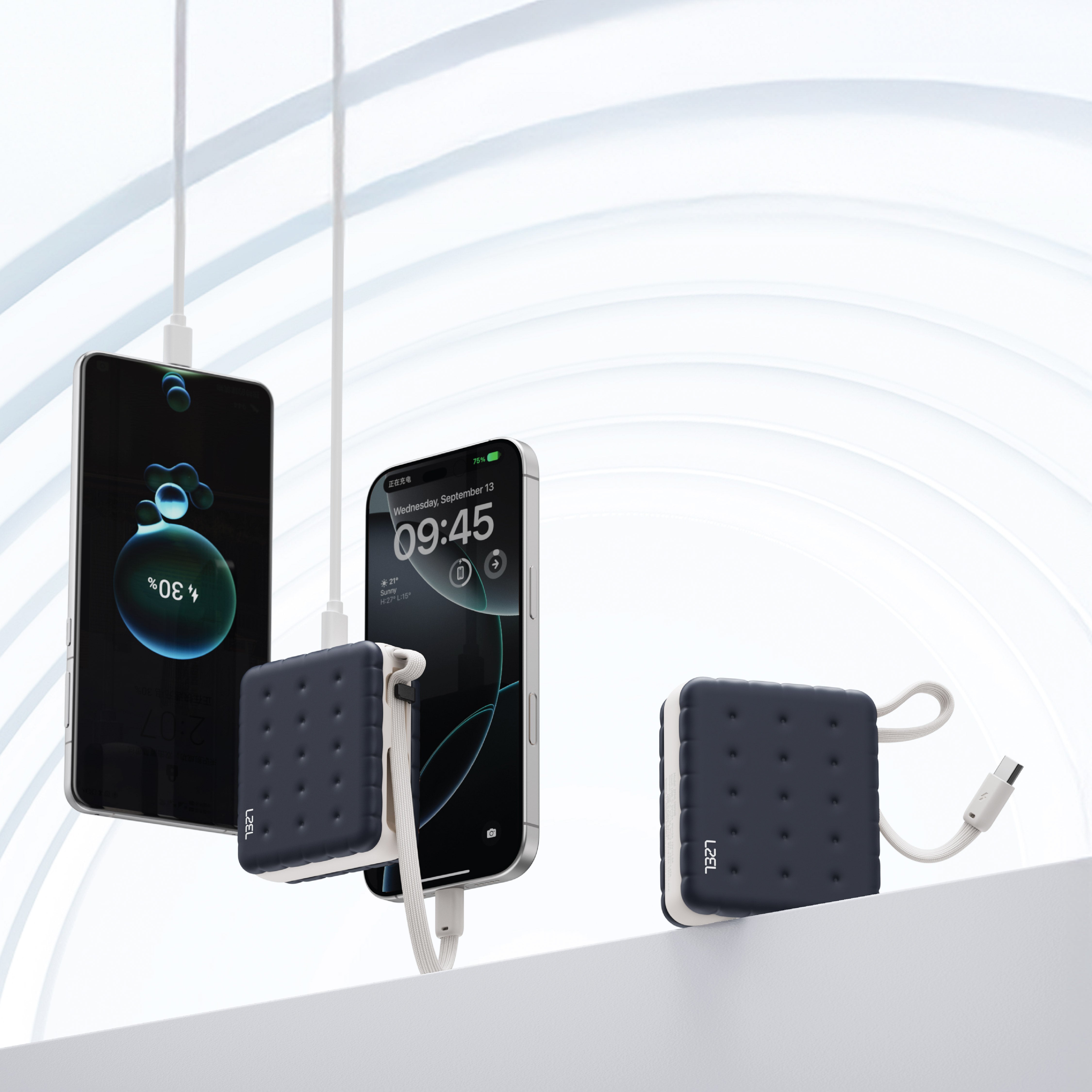 LZEL ZenoFlex MaxLux Mini 10000mAh PD Power Bank | Navy Blue