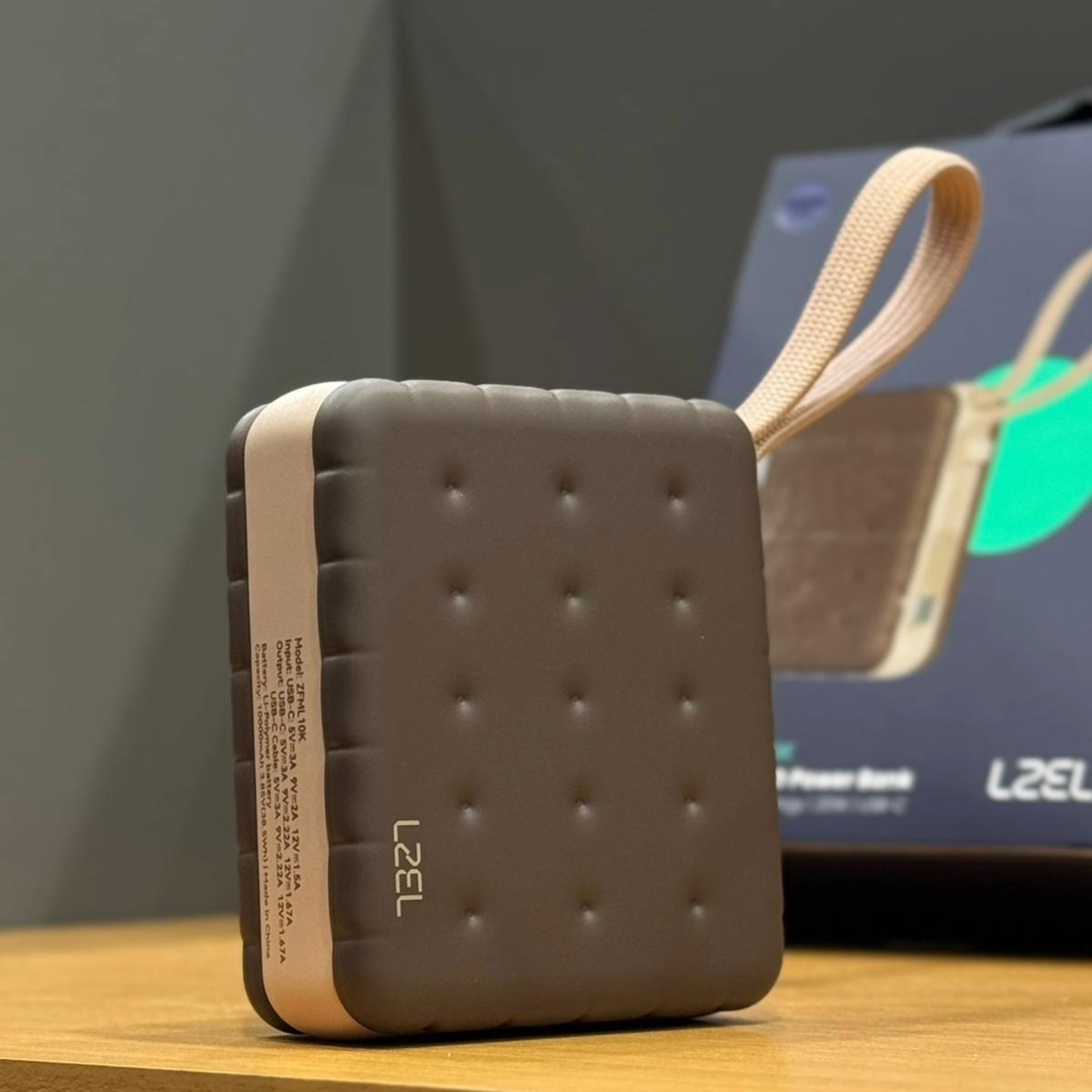 LZEL ZenoFlex MaxLux Mini 10000mAh PD Power Bank | Coffee