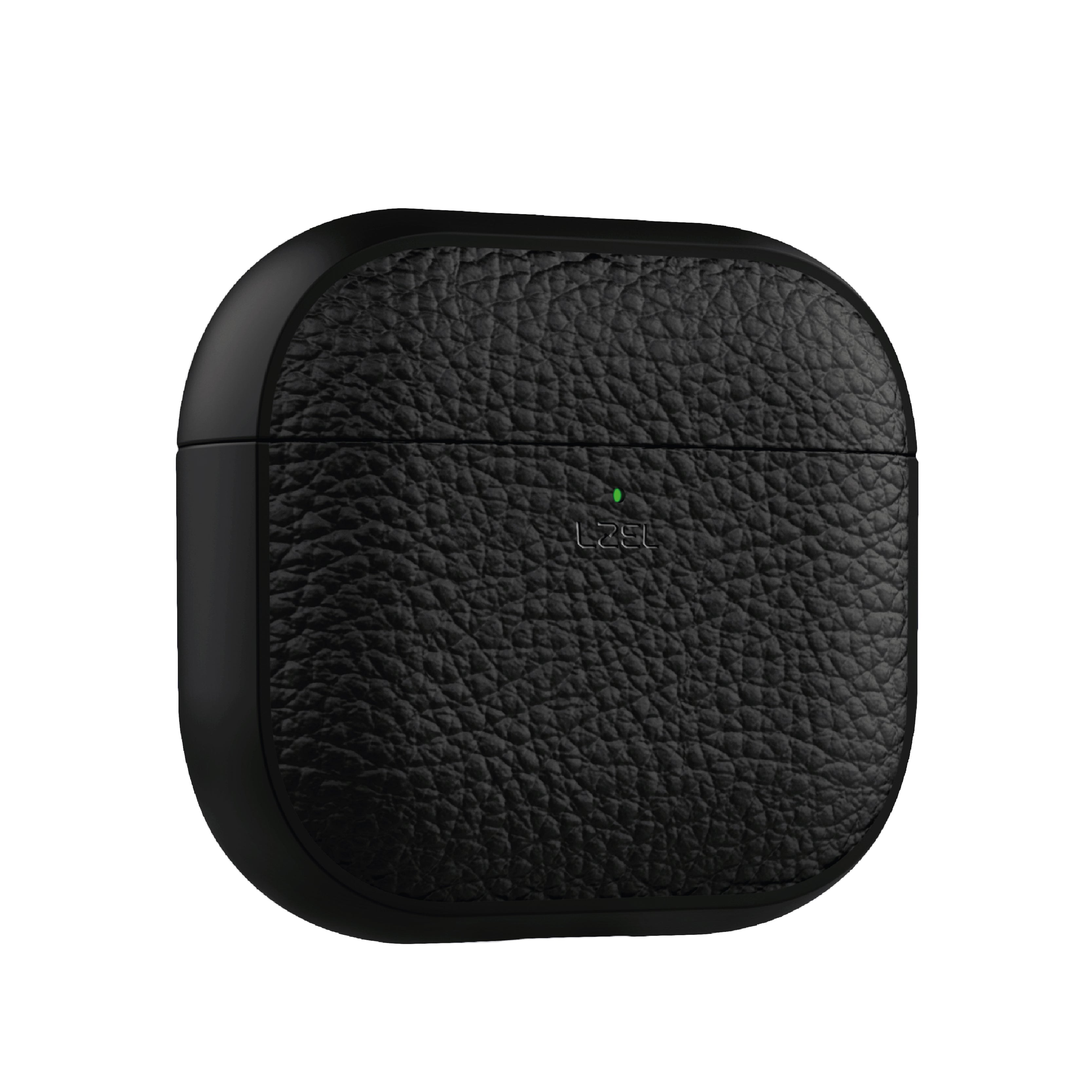 LZEL Airpods 4 Aurum Guard Premium TPU Leather Case |Black