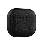 LZEL Airpods 4 Aurum Guard Premium TPU Leather Case | Black