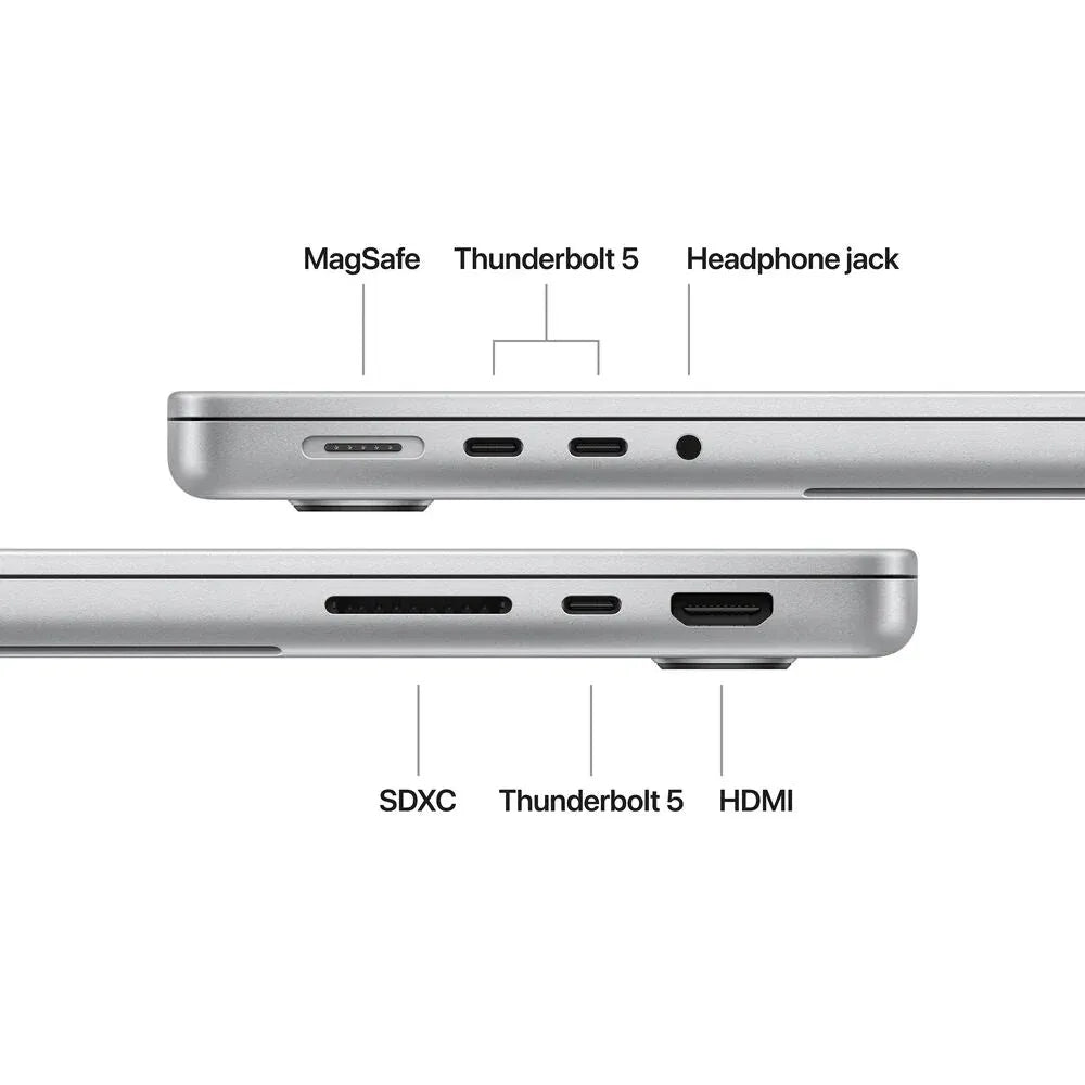 آبل ماك بوك برو M5 مقاس 14 بوصة - رام 16 جيجابايت - SSD سعة 1 تيرابايت | فضي 