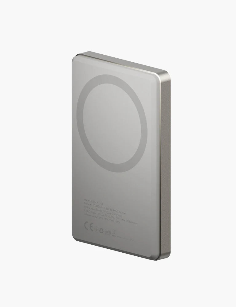 Energea Alupac Air 10k Ultra Slim Magnetic Power Bank 15W | Grey