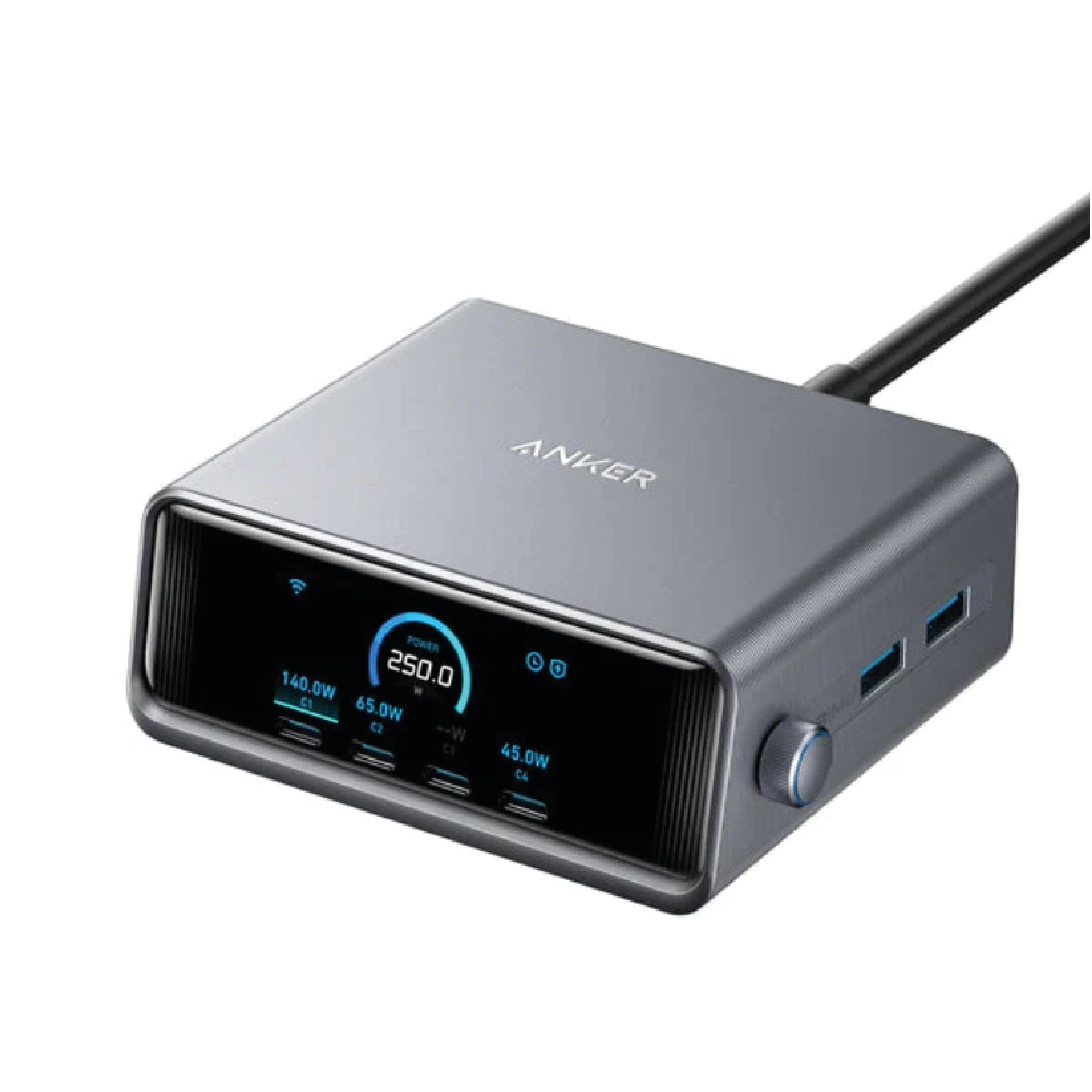 Anker Prime Charger 250W 6 Ports GanPrime Silver