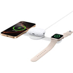 Anker MagGo Wireless Charging Station (3-in-1, Foldable Pad) with Adapter and Cable | White