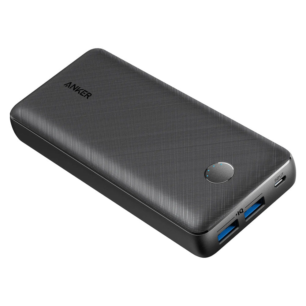 بطارية شحن Power Core Select من أنكر  سعة 10000 مللي أمبير شحن سريع بمنفذي USB-A مزدوجين بقدرة 12 واط | أسود